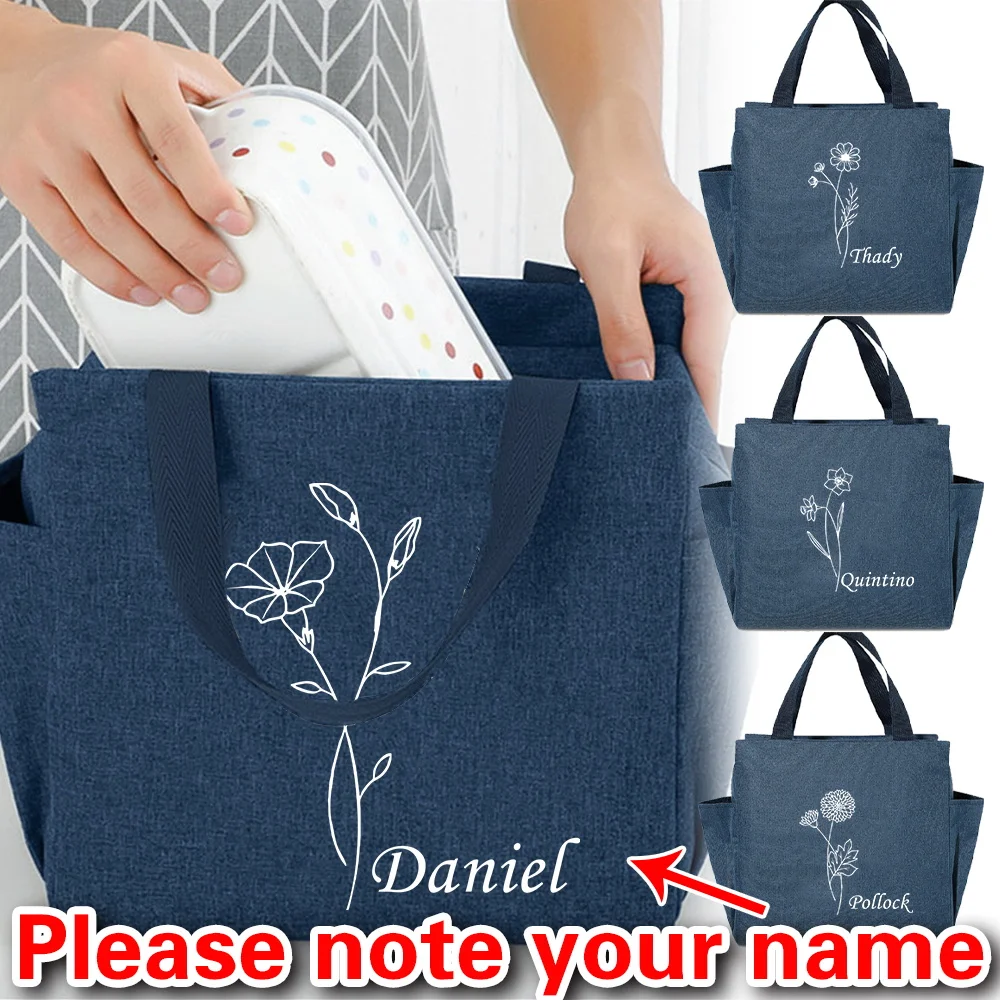 

Персонализированная новая изолированная сумка для обеда из толстой алюминиевой фольги, водонепроницаемая и теплая, легко носить с собой и едой.