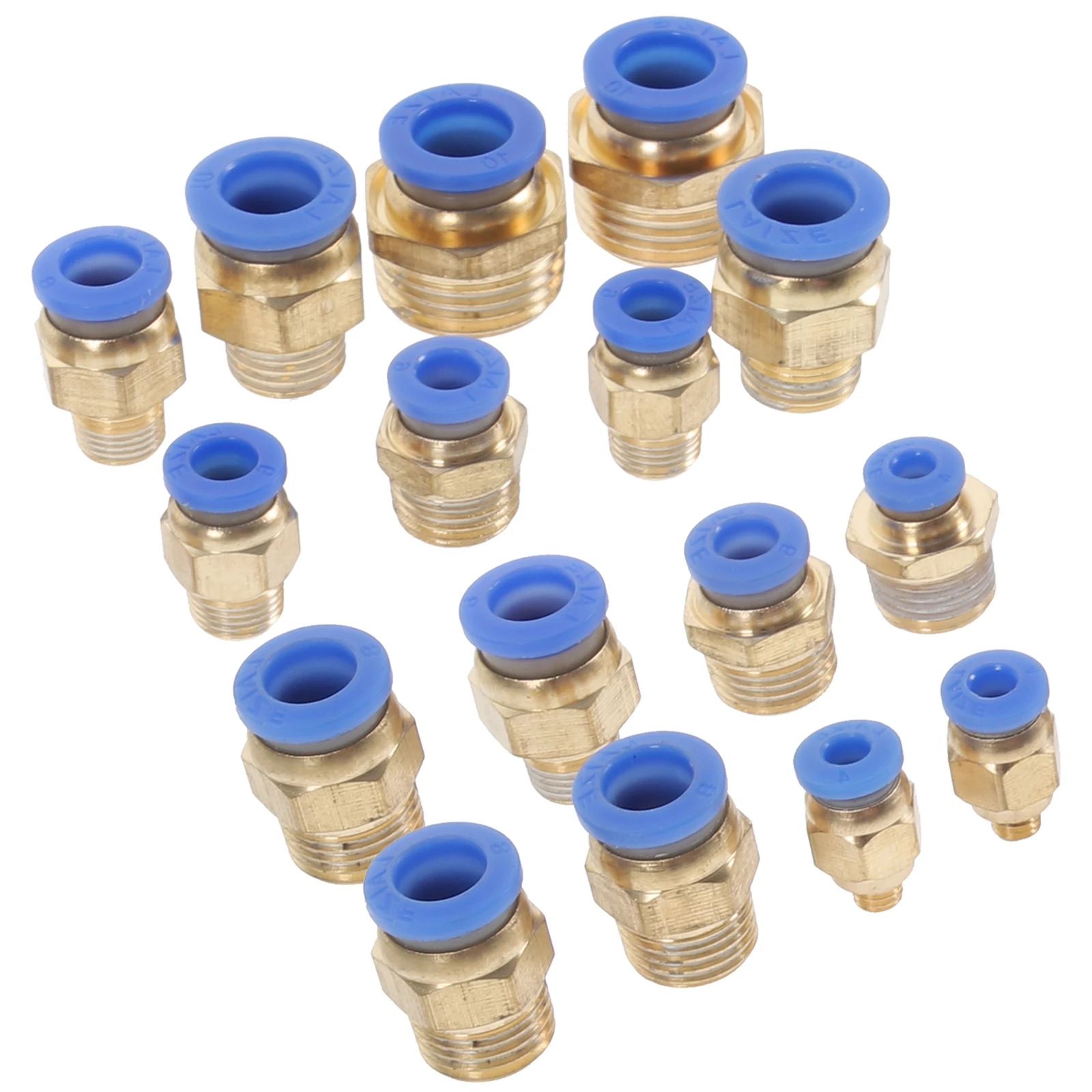 

1Set Air Hose Fitting Straight Coupling Sturdy ABS and Copper Material No Leakage for Air Compressor Pressure Washer Tools