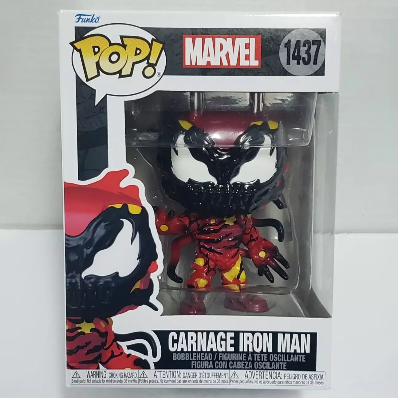Marvel Venom Figures Funko Pop! Carnage Iron Man 1437 Vinyl Figure 4.1 inchs Collectible Limited Edition Model Toy Birthday Gift - Image 3