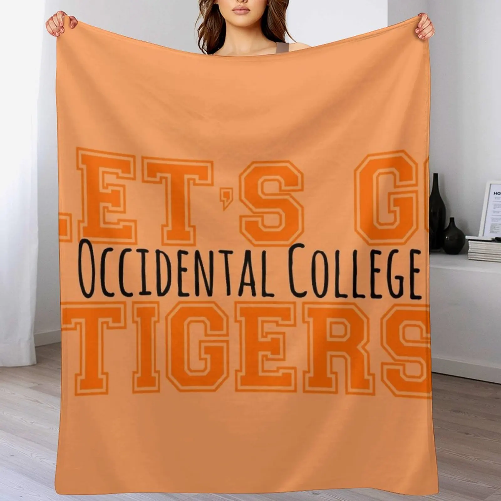 

Occidental College Throw Blanket christmas gifts Quilt manga Blankets