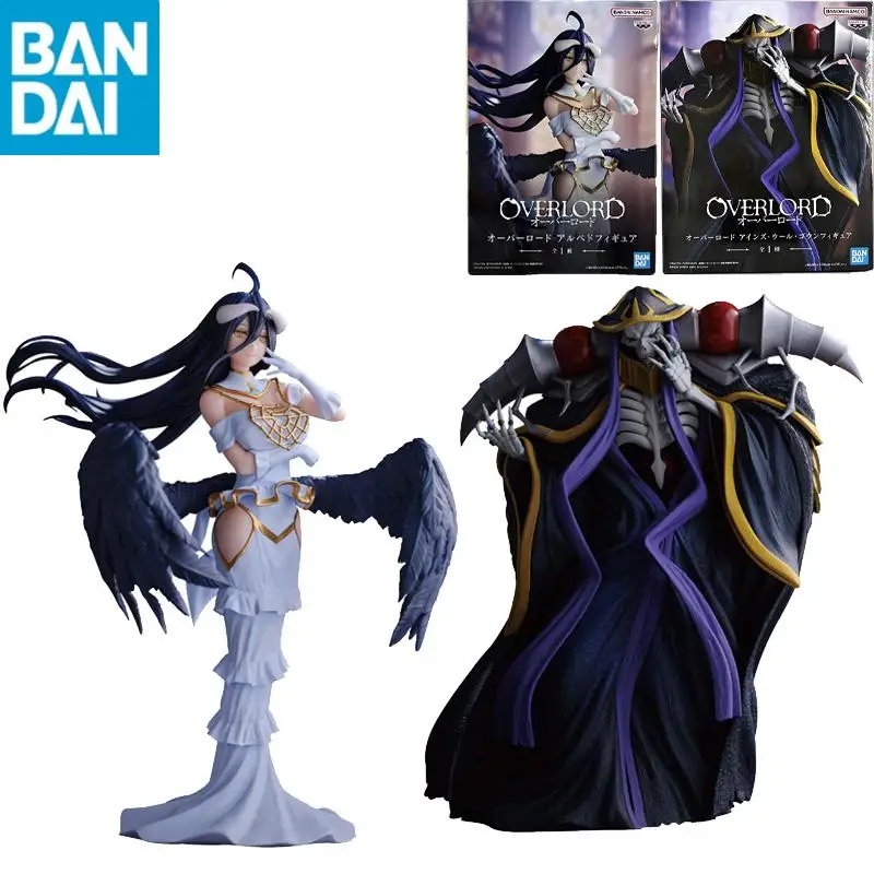 

in stock Original Genuine BANDAI NAMCO BANPRESTO OVERLORD albedo and Ainz Ooal Gown Collector Figurine Toys Figure model gift