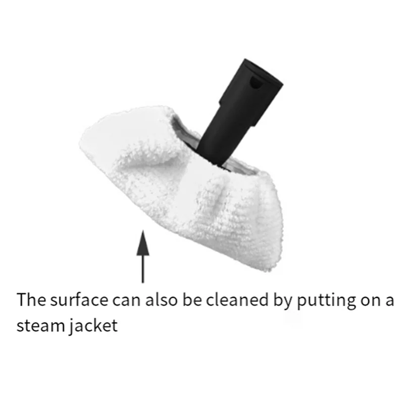 Kit spazzola a vapore portatile con testine sostituibili e panno per la pulizia per Karcher SC1-5 CTK1020