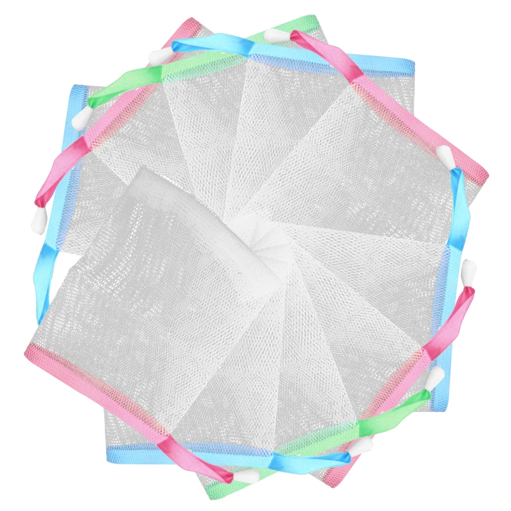 

10pcs Soap Saver For Exfoliating Body Facial Cleaning Efficient Making Durable Hygienic Pouch Net Tool
