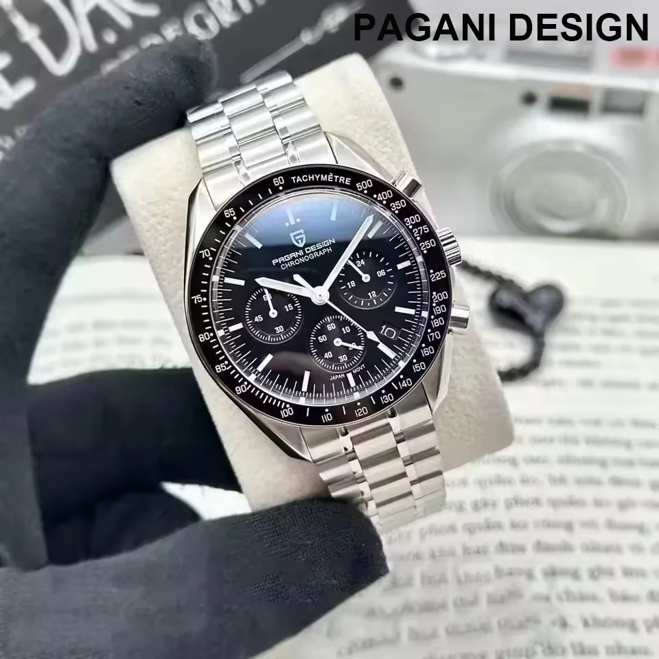 PAGANI DESIGN Top Super Brand Mechanical Automatic Watch Men's Ceramic Bezel Rainbow Business Waterproof Watch Relogio Masculino