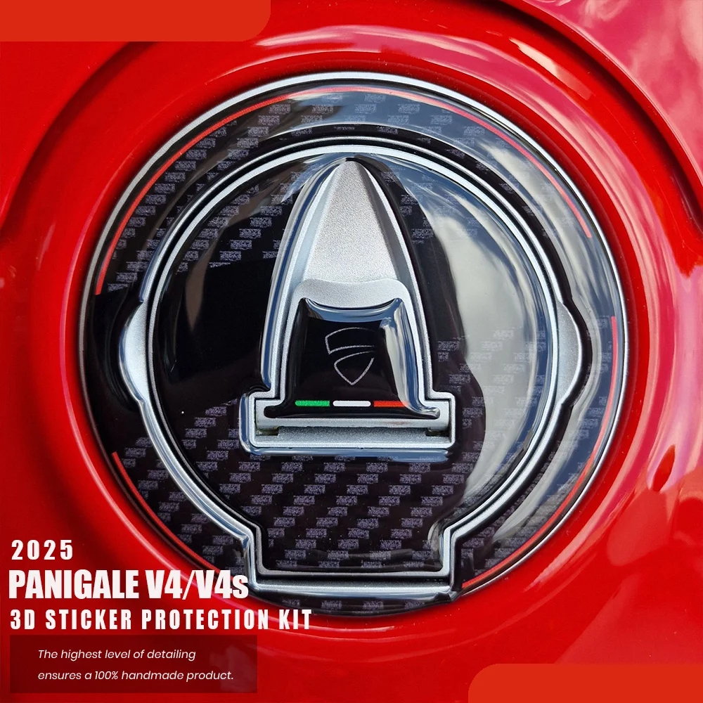 

For panigale v4 stickers 2025 - Motorcycle 3D resin stickers protect tank cover V4 V4S decoration