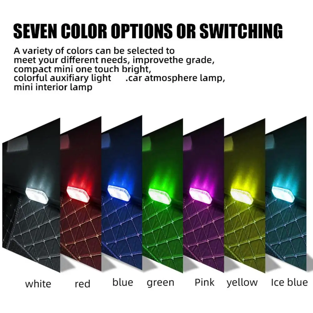 

Car LED Ambient Light Auto Roof Ceiling Reading Lamp Night Light Mini USB Charging Car Light 5V Car Interior Light