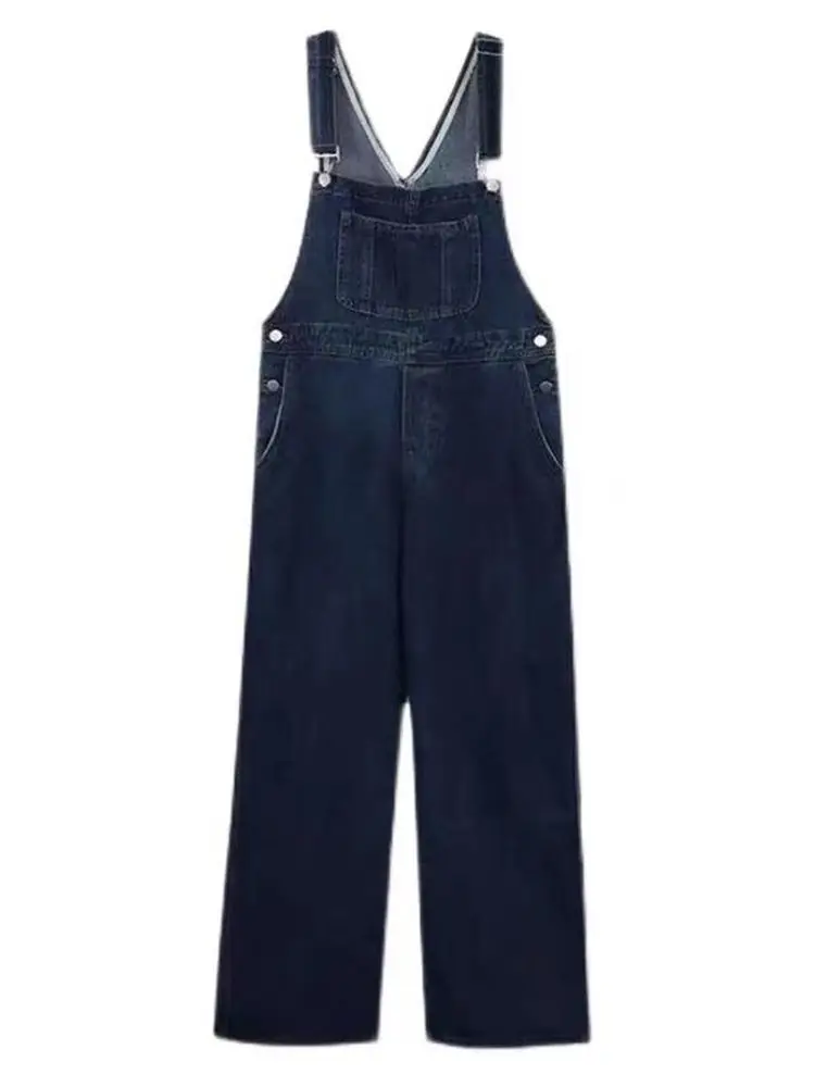 Elegant Women'S Long Jumpsuits Adjustable Offshoulder Oversized Design Korean Trend Ins Thickened Semihigh Stretchy