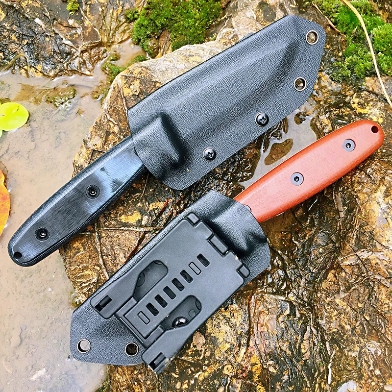 [Minghong Brother] naprawiono ostrze Bushcraft nóż Full tang polowanie Scandi proste noże Camping tactical Survival nóż narzędzie