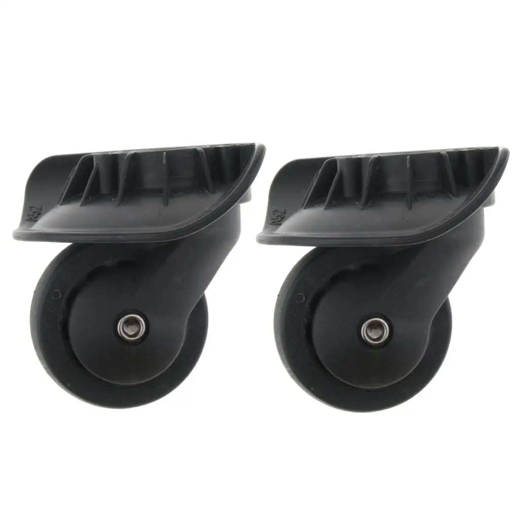 1 Pair Suitcase Luggage Bag Repair Trolley Fixed Casters - Wear-resistant And bearing （A52-Size L）