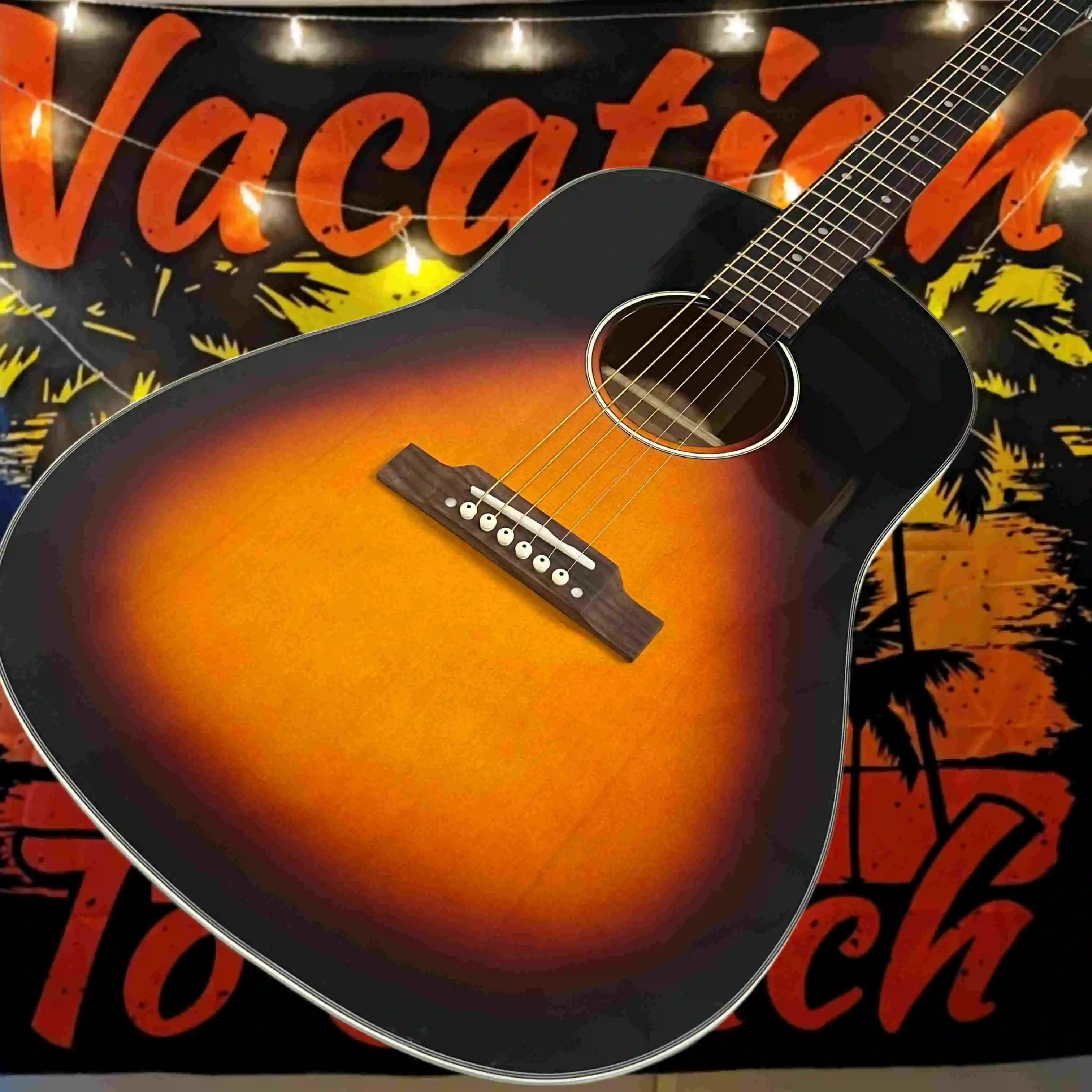 

J45 Acoustic Guitar Day Falling Color 41 Inch D Bucket Spruce Solid Top Ordinary Fingerboard Adult Beginner's Guide