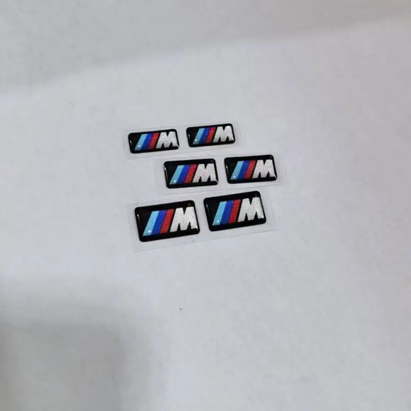 Pegatinas para Volante de Coche, 4 Piezas, para BMW M Performance E84 E87 X5 E70 F25 E90 E91 F01 F02 E60 E61 F10 F15 F30 M3 M5 E64