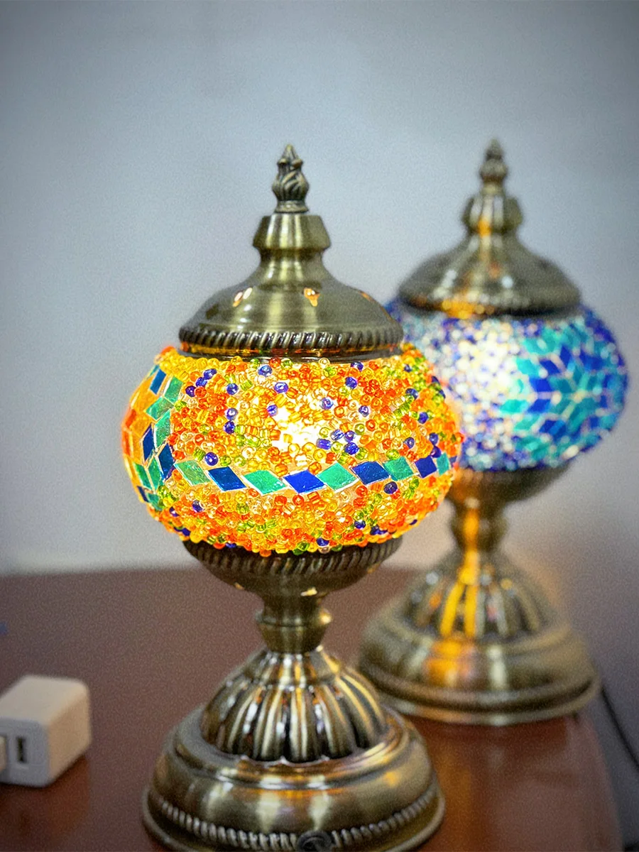 

Mosaic material package studio cultural activities team building intangible heritage handmade DIY bag decorative desk lamp