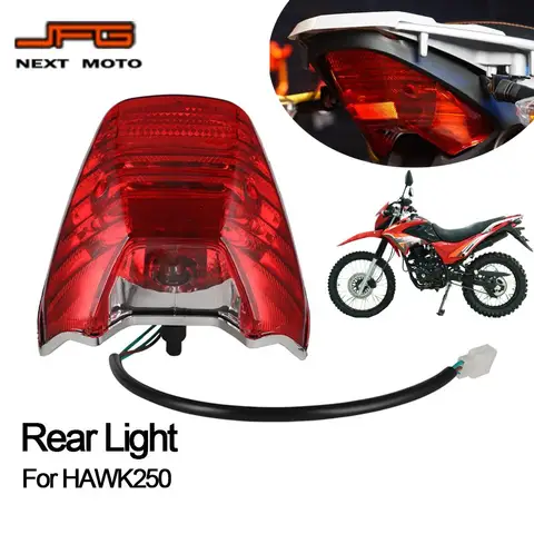 Светодиодный задний фонарь для мотоцикла, задний фонарь для HAWK250, дневные ходовые стоп-сигналы, сигнальные огни, аксессуары для мотокросса, грязевой пит-байк