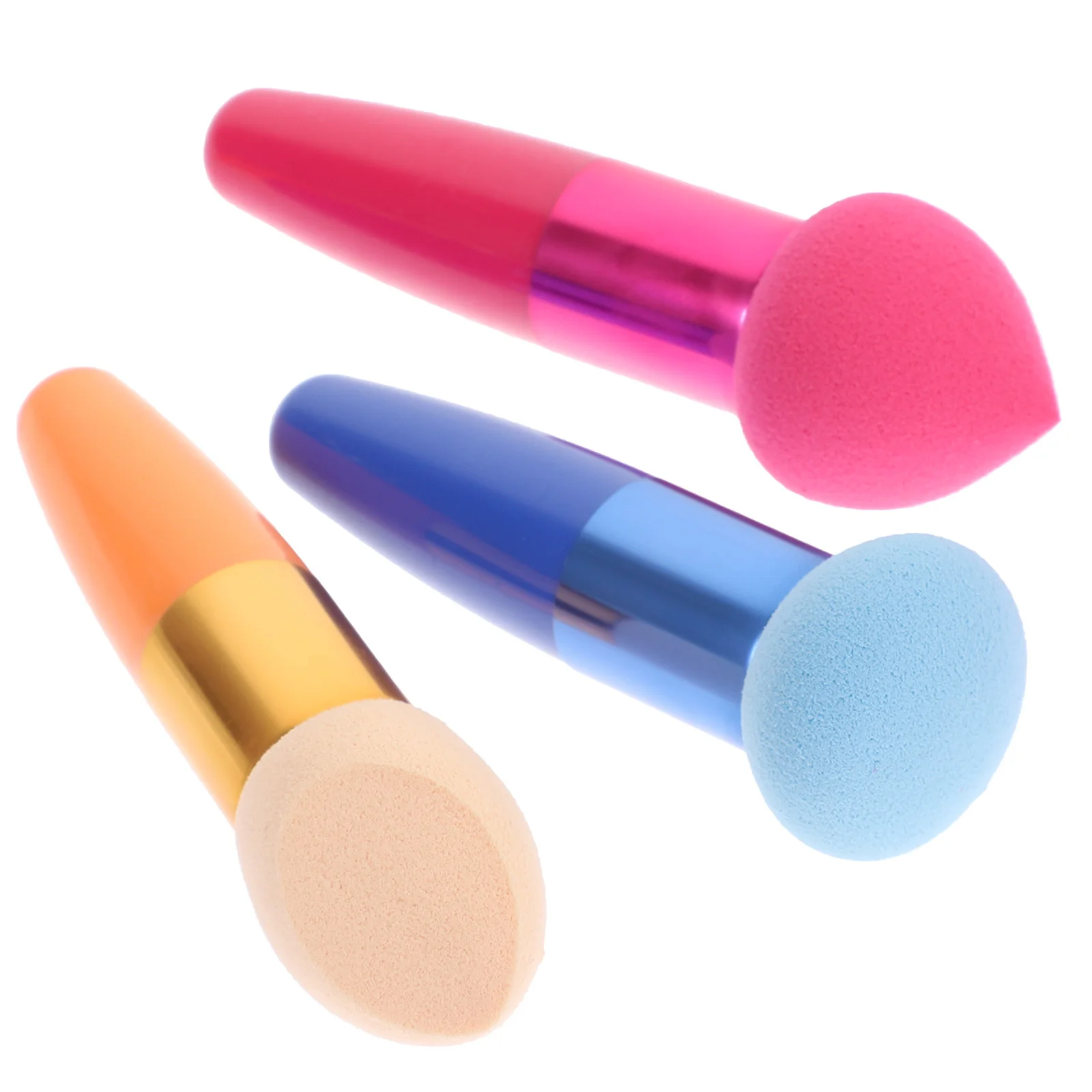 

3Pcs Mushroom Head Sponge Set Red Blue Puff Foundation Concealer Makeup Brush Tools Essential