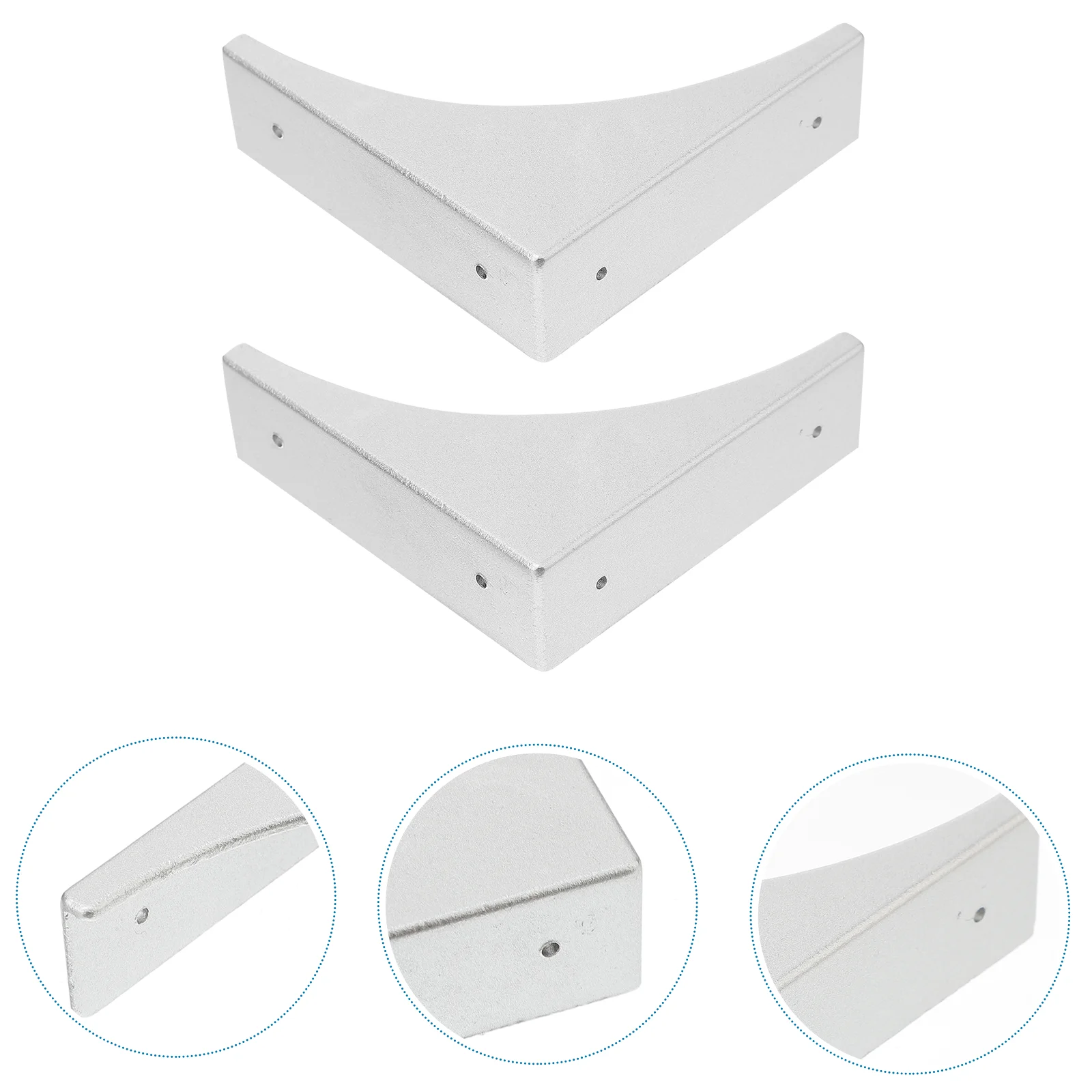 

4 Pcs L-shaped Corner Protector Bumper Bumpers Decorative Covers Metal Coffee Table Guards Protectors for Furniture