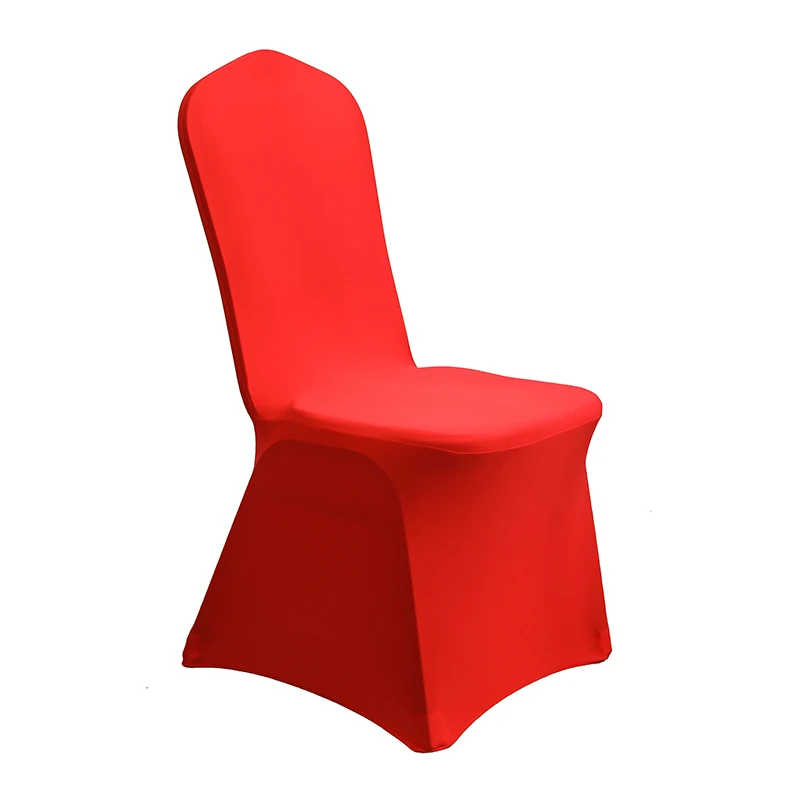 

Red Christmas Spandex Chair Covers For Wedding Events Party Hotel Home Dinner Chairs Decoration