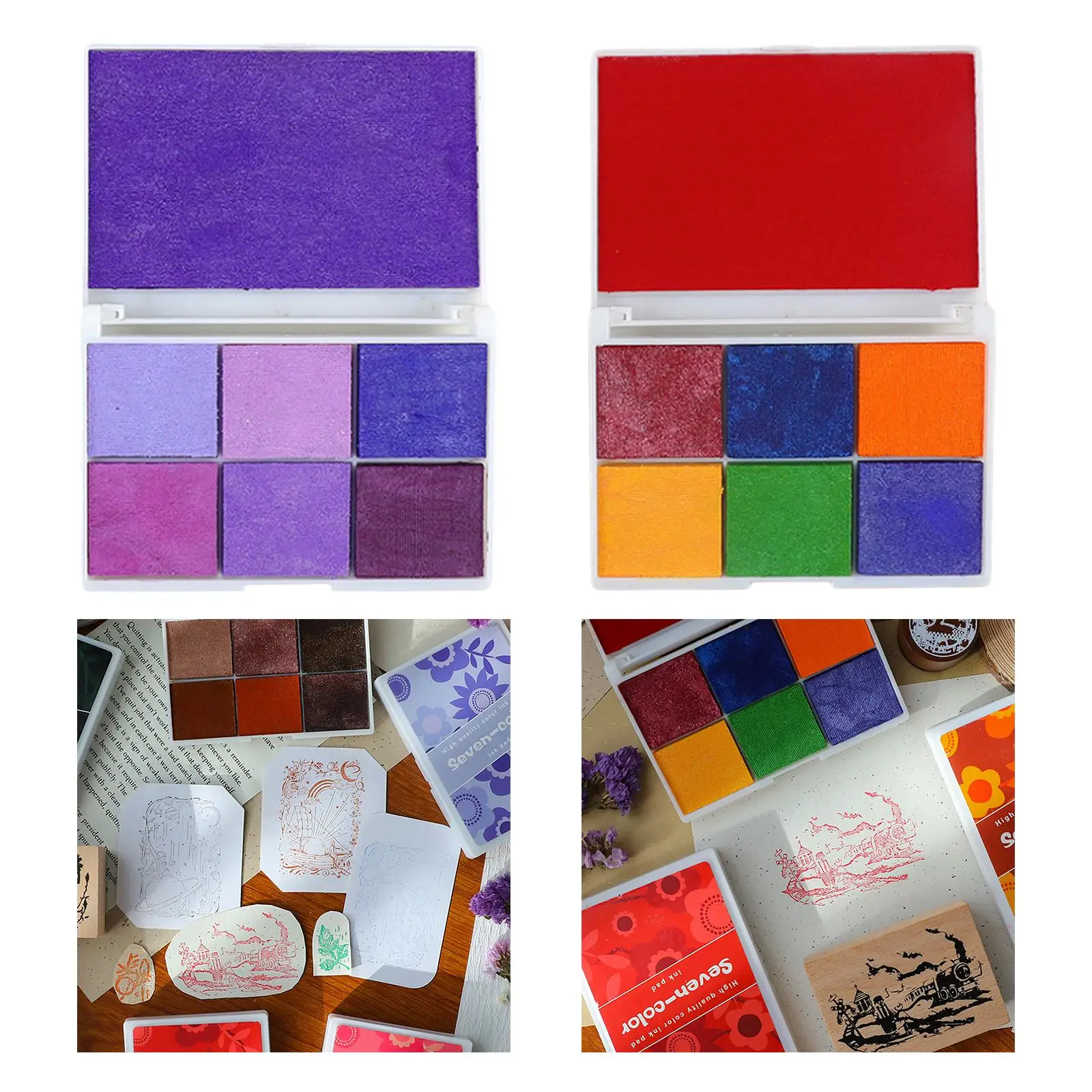 Almohadilla de goma colorida para decoración de huellas dactilares, suministros para niños, tela para álbum de recortes, regalos de navidad