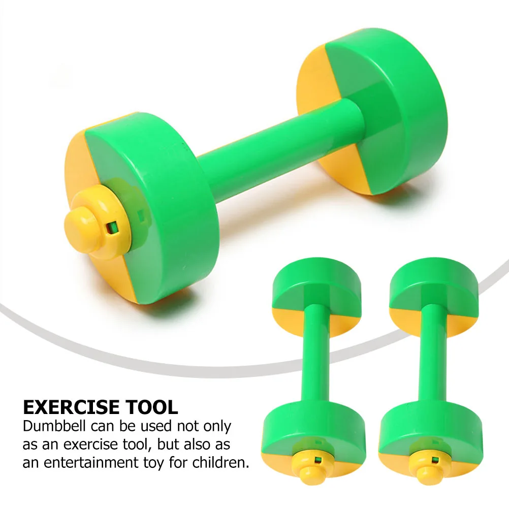 

1 Pair Plastic Dumbbells For Exercise Equipment Hand Eye Coordination Training Small Barbells Physical Activity