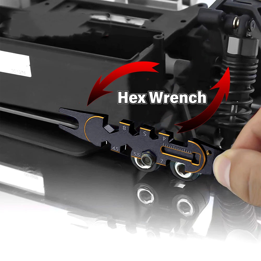 9IMOD Multifunction RC Special Tool 4/4.5/5/5.5/7/8mm Metal Wrench Ball Joint Tools For Shock Absorber Removal RC Car Buggy