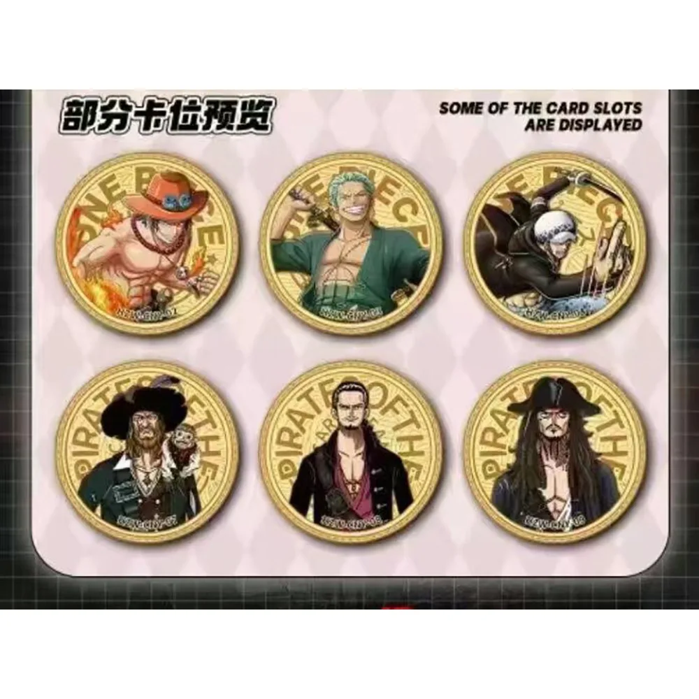 Classic Anime One Piece Pirates of The Caribbean Collection Card Cute Q-version Characters Practical Exquisite Portrait Cards