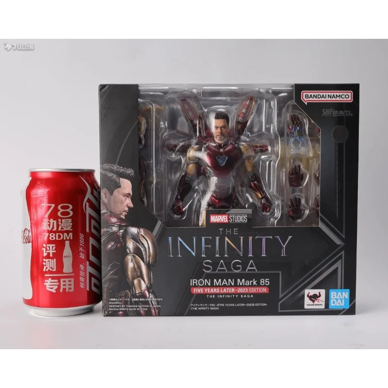 BANDAI ของแท้ S.H. Figuarts Series American Series Iron Man MK85 และ Thanos (Infinite Legend) เก็บโมเดลผลิตภัณฑ์สําเร็จรูป