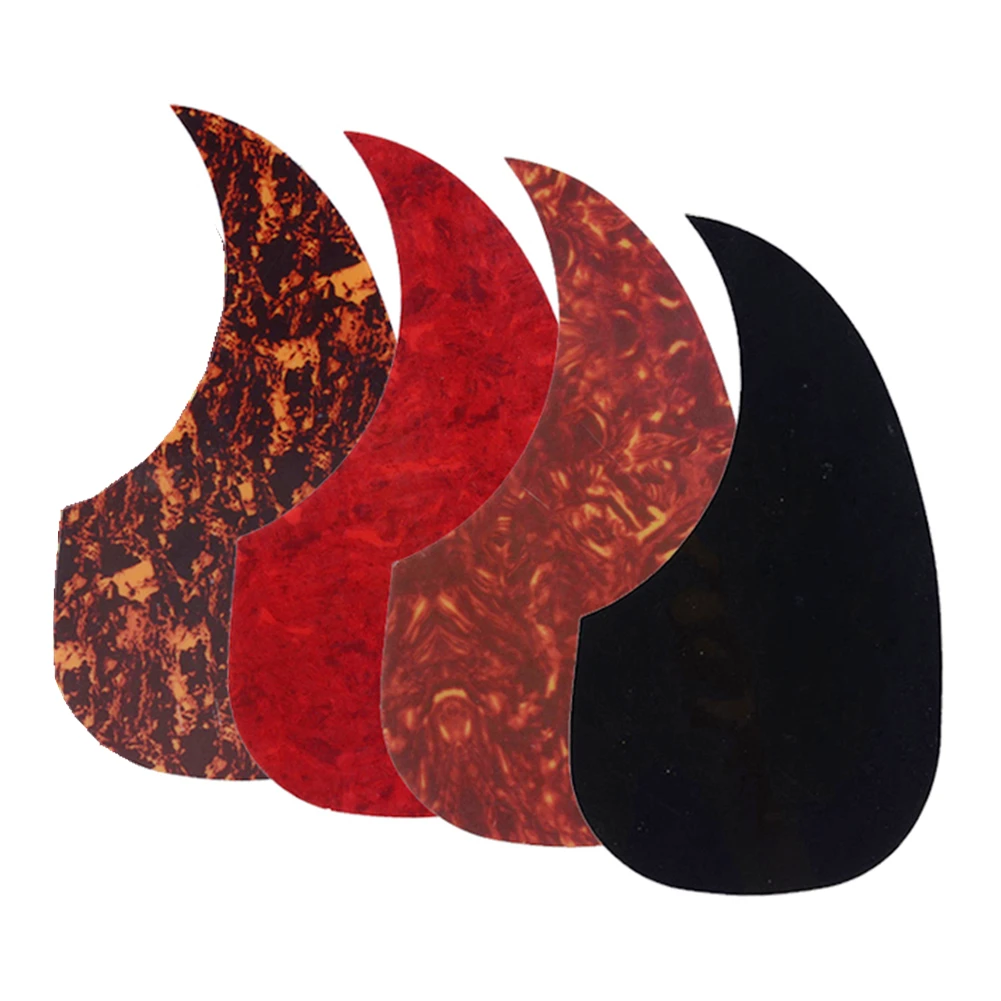 Acoustic Guitar Pickguard Scratch Plate For 40 Inch And 41 Inch Acoustic Guitars Water Drop Shape Tortoise Shell Guards