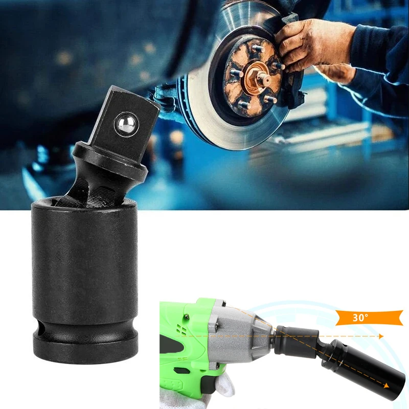 1/4 Drive deep socket Swivel Universal Pneumatic Adaptor Joint Air Impact Sockets Sheet Metal Tools Set Repair Wrench