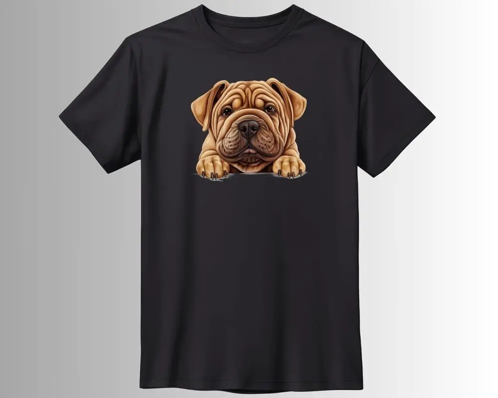 Shar-Pei Hunde T-Shirt Unisex T-shirts for Men Women Summer Tees Cotton Luxury brand vintage oversized