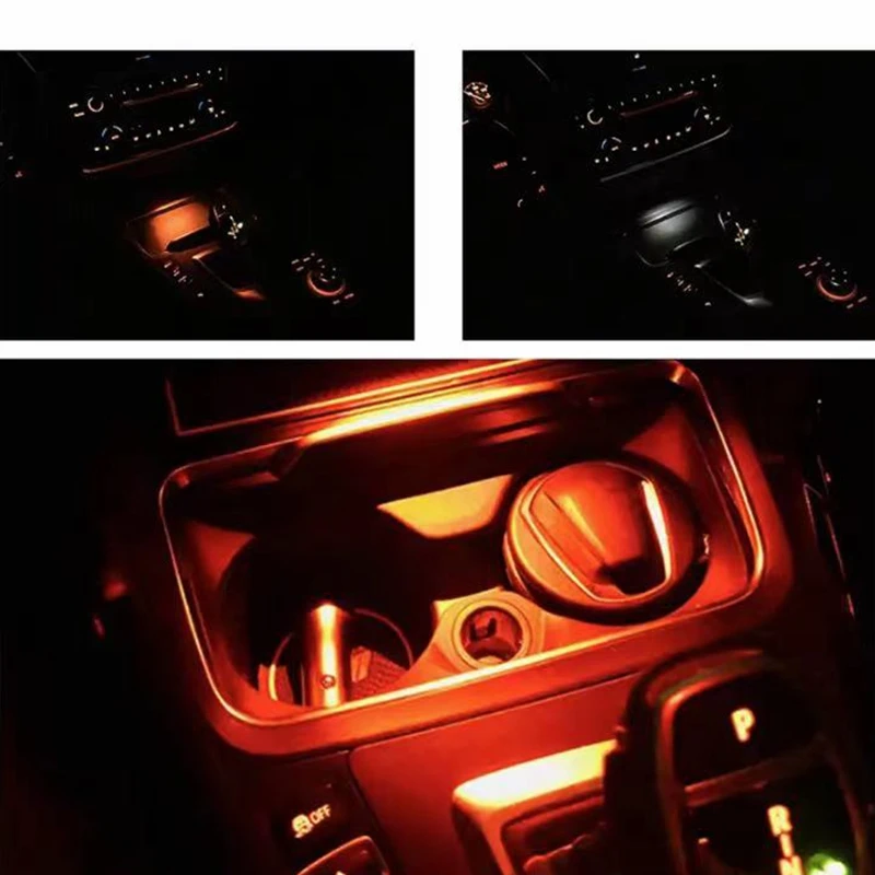 Luz ambiente interior para BMW Série 3, Iluminação, Cinzeiro, Atmosfera, Lâmpada Decorativa, Estilo, Controle Central, Caixa de Apoio de Braço, F30, F32