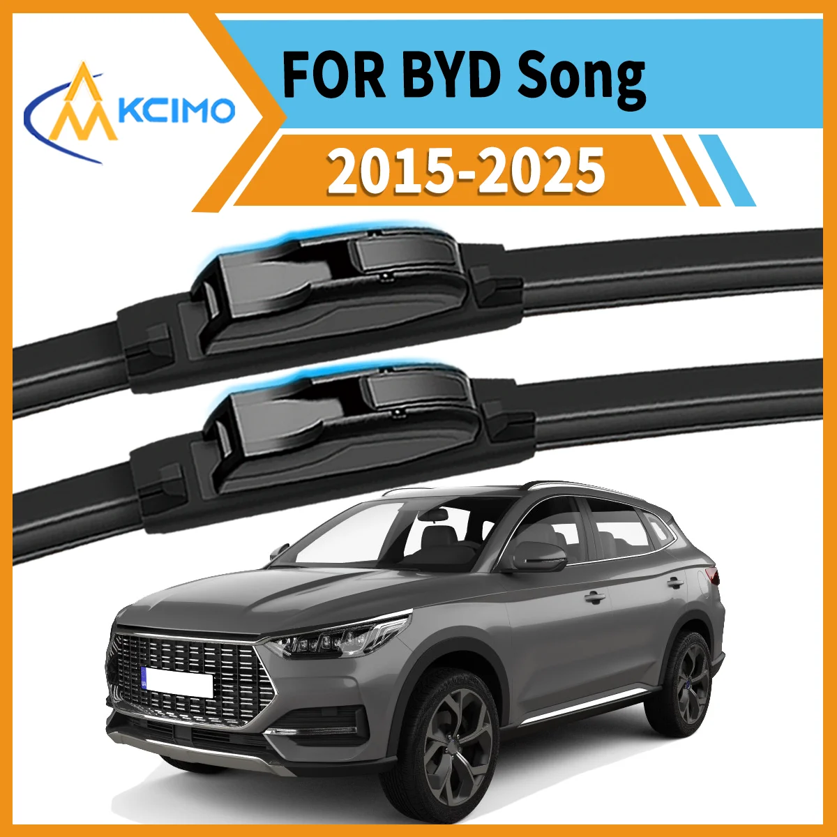 

Maximize Your Visibility 2PCS Wiper Blades for BYD Song 2015-2025 All-Season Clarity Easy Install Safe Driving Confidence