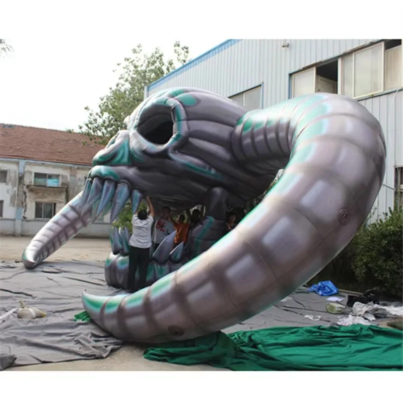 Giant Inflatable Skull Skeleton Head for Party Halloween Decoration