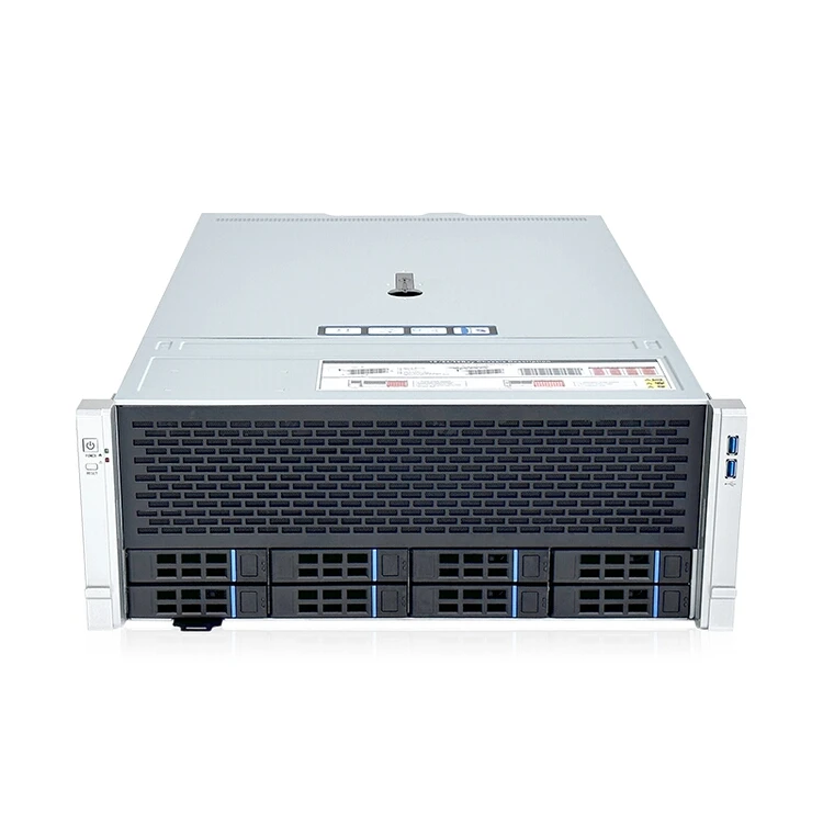 Factory Direct ATX 8-Bay Straight-Through Aluminum Alloy Rackmount Computer Chassis SAS/SATA AI Storage Solution for Video/Audio
