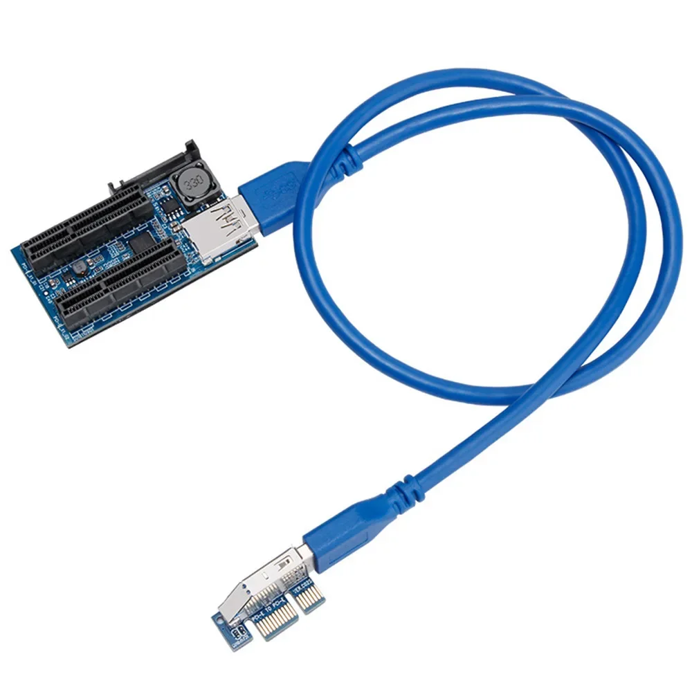 Cavo di prolunga pci-e 1X a PCIe cavo adattatore 4X a doppia porta scheda di espansione pci-e cavo di prolunga a doppia interfaccia