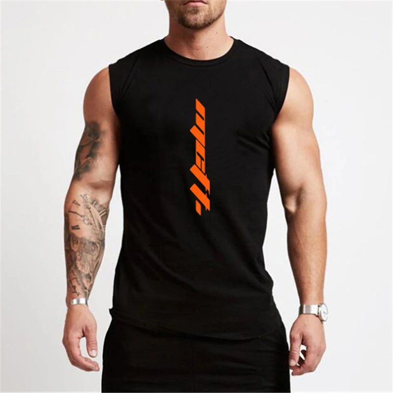 Gym Tank Top Men Summer Workout Sleeveless Shirt Bodybuilding Clothing Fitness Mens Sportswear Muscle Vests Men Tanktops