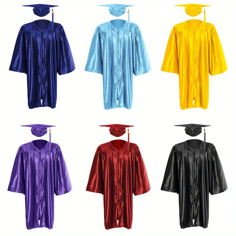 Secondary School Students Cloak Cape Graduation Season Clothes