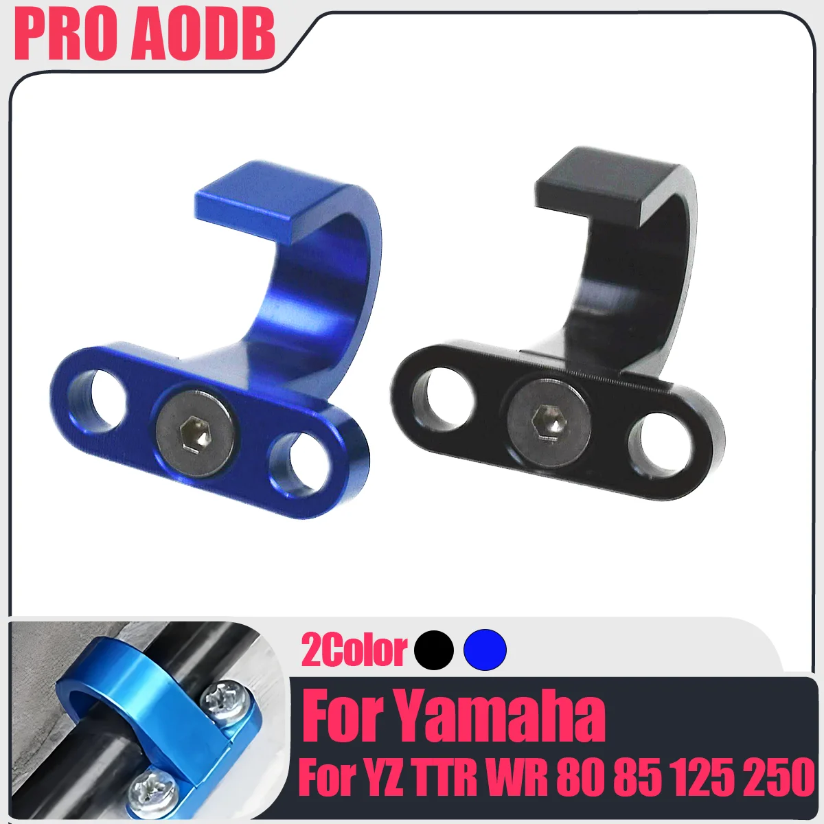 

For Yamaha motorcycle accessories 2pcs Rear Brake Hose Clamp Guide Aluminum YZ125 250 YZ250F YZ450F YZ85 2003-2022 Models