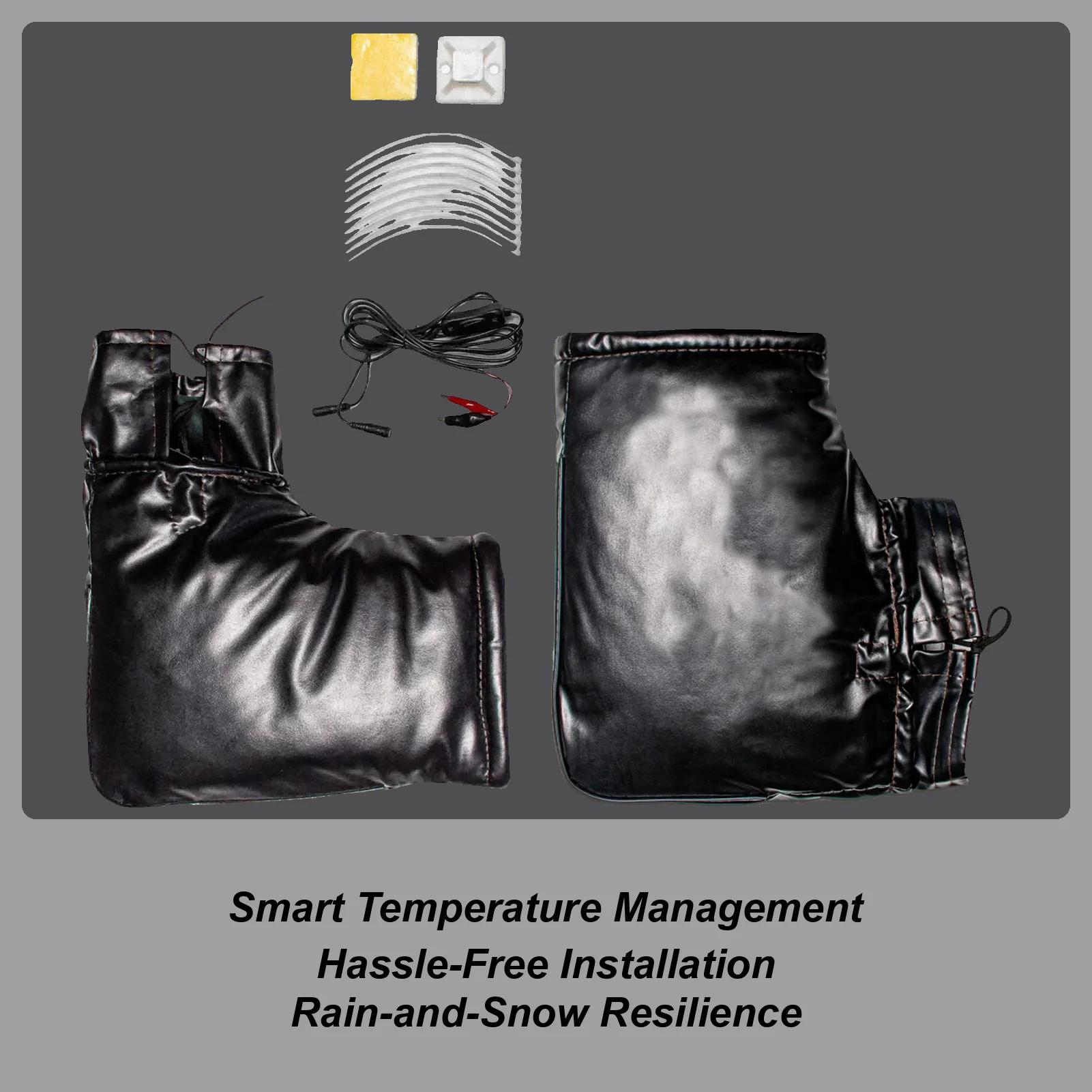 

Мотоциклетные муфты на руль 12 В, ветрозащитные рукавицы, водонепроницаемые мотоциклетные рукавицы на руль для зимнего скутера, квадроцикла, велосипеда, поездок на работу