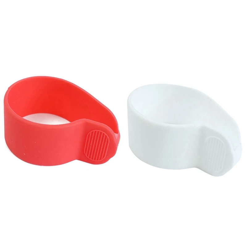 2PCS Scooter Thumb Throttle Accelerator Silicone Case For M365/1S/PRO/MAX G30 ES1234225 Electric Scooter,White & Red