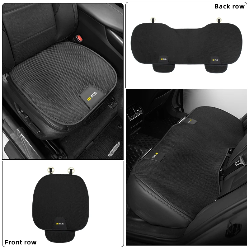 Car Seat Ice Silk Cushion Storage Bag Front Rear Cushion Protection Cover For Renault RS Line Scenic Logan Megane Sandero Arkana