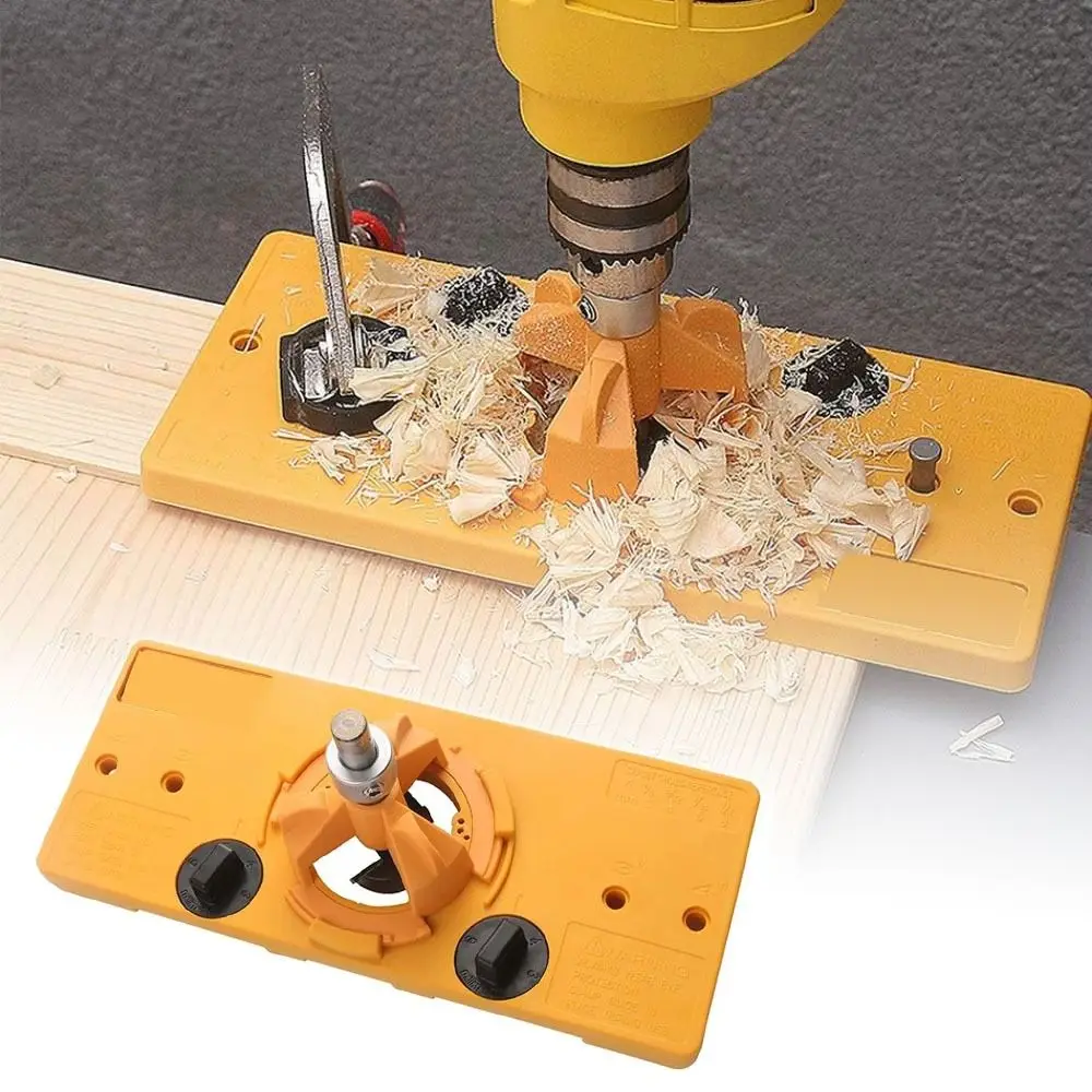 

Drilling Hinge Hole Tool Kit Cup Style Positioning Boring Guide Door Hole Template Hinge Hole Locator Hinge Jig Carpenter