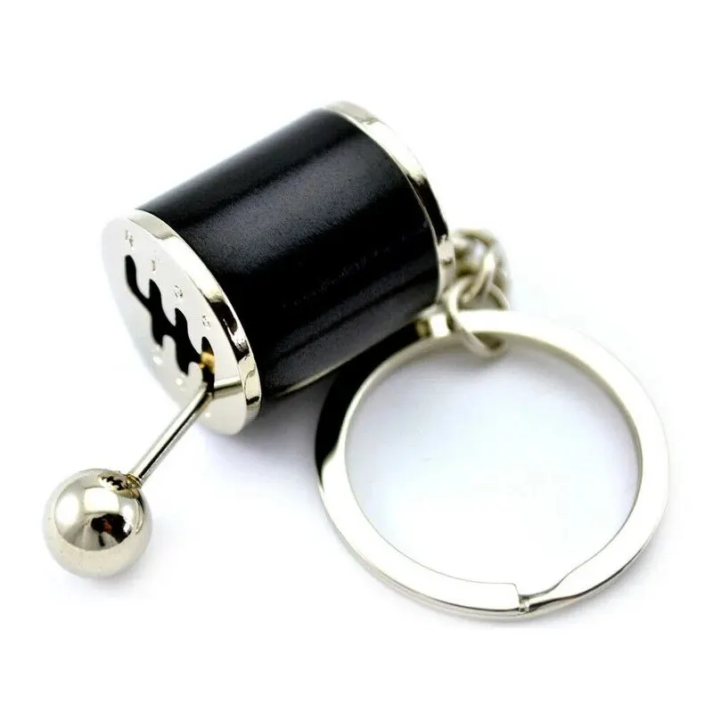 Mini Turbo Turbocharger Keychain Car-styling Keyring Gear Gearbox Pendant Keychain Stick Knobs Keyring Shift Metal Key Ring