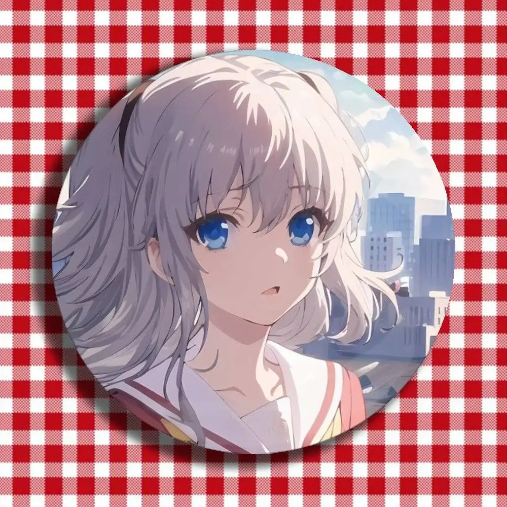 Charlotte Tomori Nao Laser Badge Creative Pins Brooch for Decor Gifts Fans Collect Easter decorations