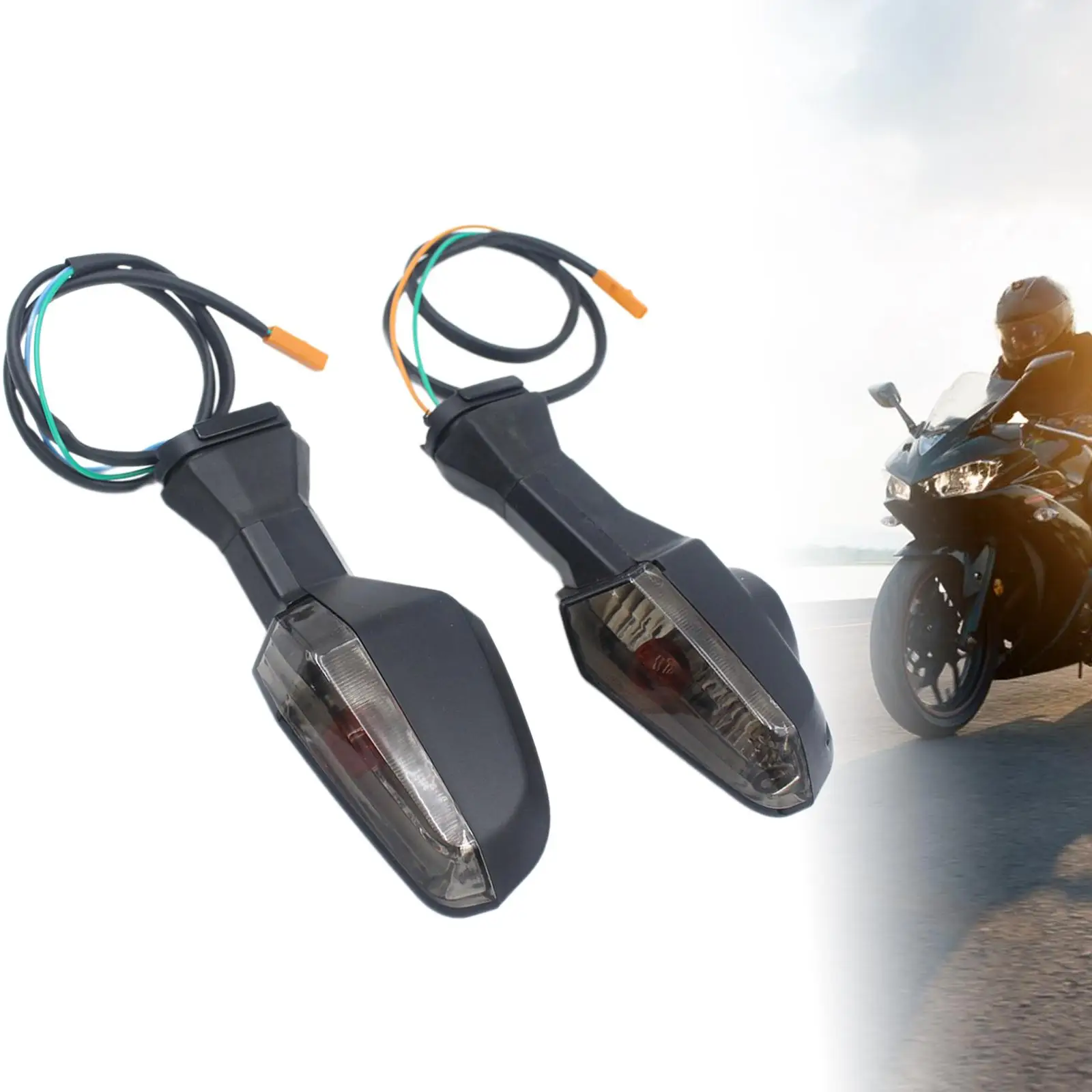 2 Pieces Motorcycle Turn Signal Lights Professional for Ninja 650 Parts