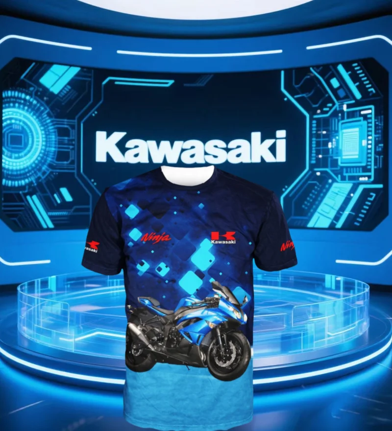 

Kawasaki Summer Outdoor Sports Popular Quick Drying Breathable Motorcycle T-shirt Thin Motorcycle Sports Comfortable T-shirt