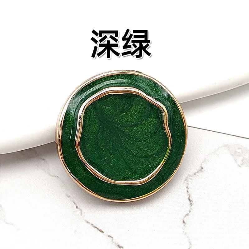 Neue Ankunft Gold Blume Harz Tasten Für Handarbeit Kleidung Frauen Mantel Anzug Strickjacke 6PCS 18MM/21MM/25MM Nähen Taste – Detail 11