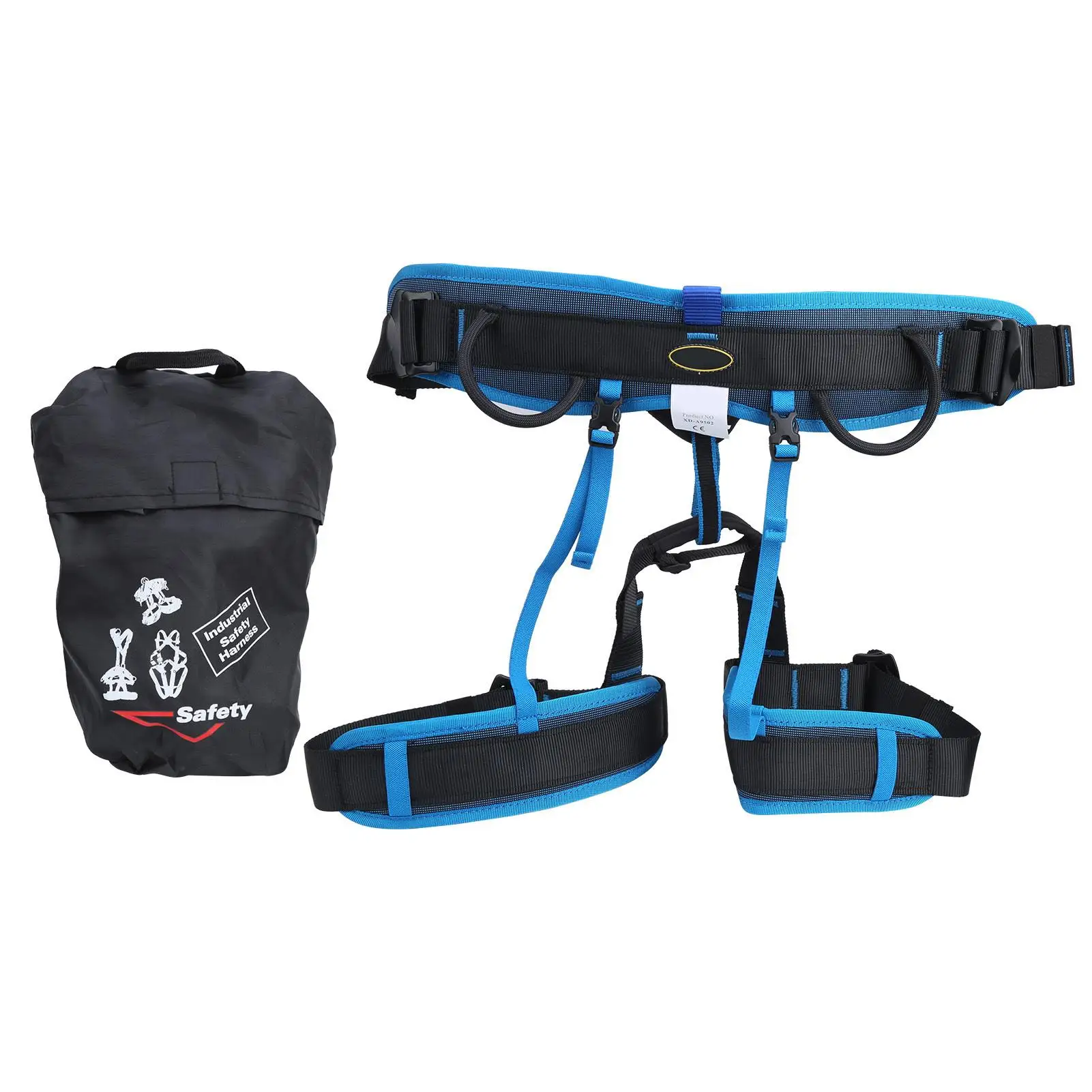 

High Altitude Climbing Harness Half Body Fall Protection Rappelling for Outdoor Tree Activities