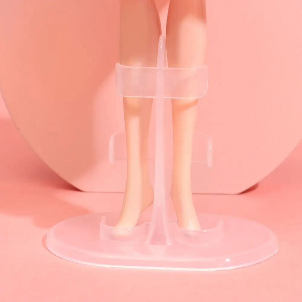 Soporte de exhibición de plástico transparente para muñecas Barbie, soporte para piernas, accesorio de juguete para casa de muñecas, 1/5 Uds.