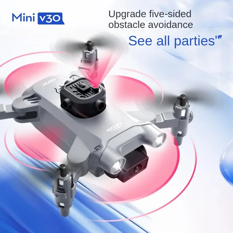 V30 Mini Obstacle Avoidance drone HD aerial photography Flying machine Student toy remote control Plane Boy Tech