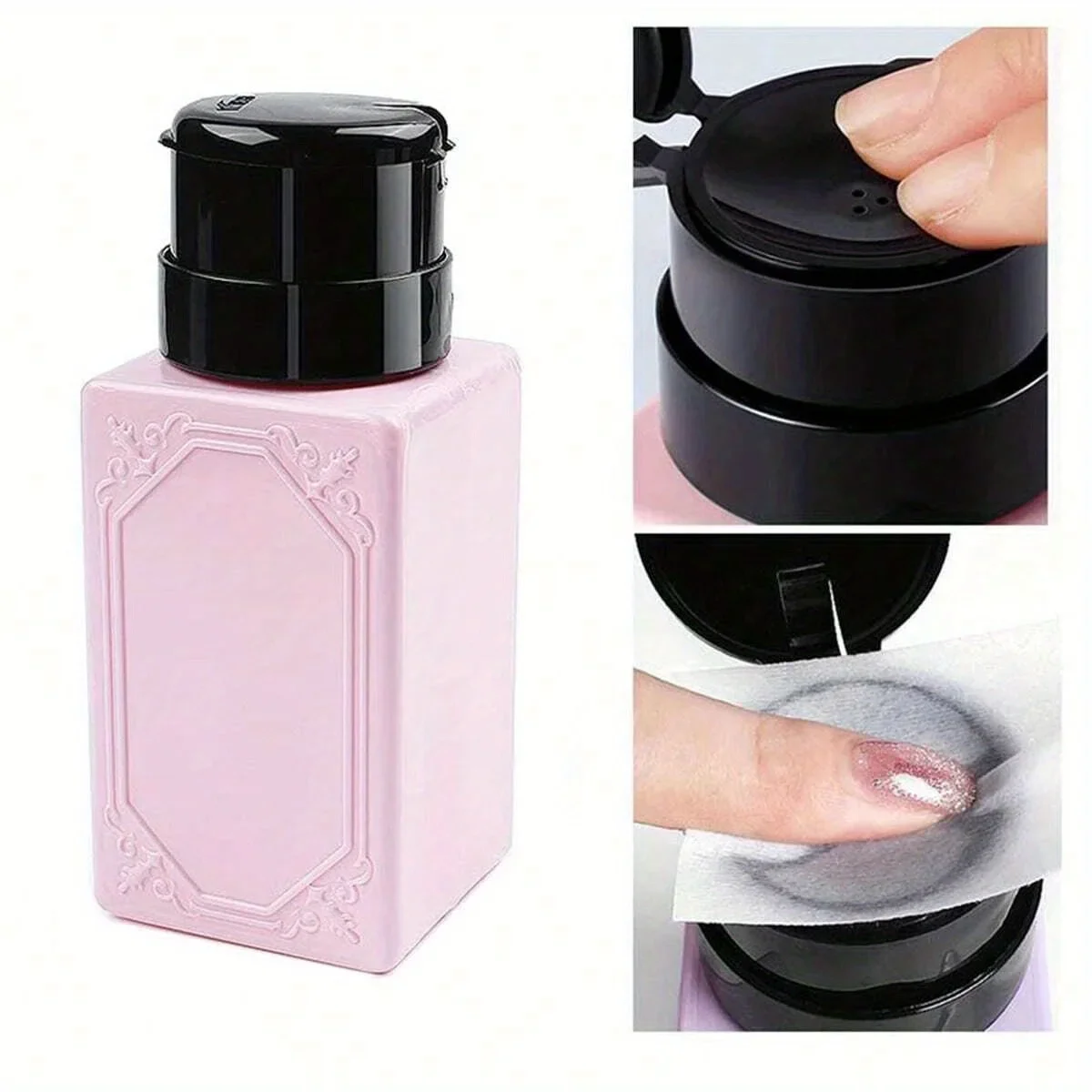 1 pudełko Nail Polish Refillable Press Pump Empty Bottles Remover Bottle Liquid Container Narzędzie do makijażu