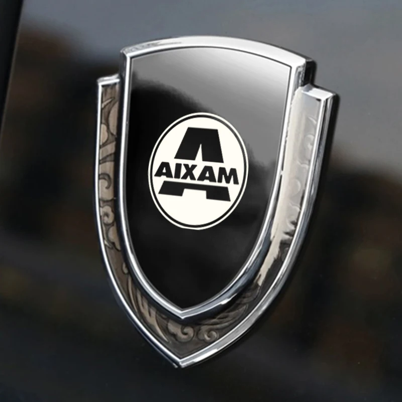 car stickers 3D metal accsesories auto accessory for aixam city s 4 6 7crossline 4 6 minauto roadline scouty r